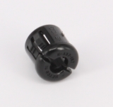 Einrastbuchsen Nylon 6.6. schwarz - (hitzestabilisiert nach UL94 V2) 12.7x3.2x6.4mm